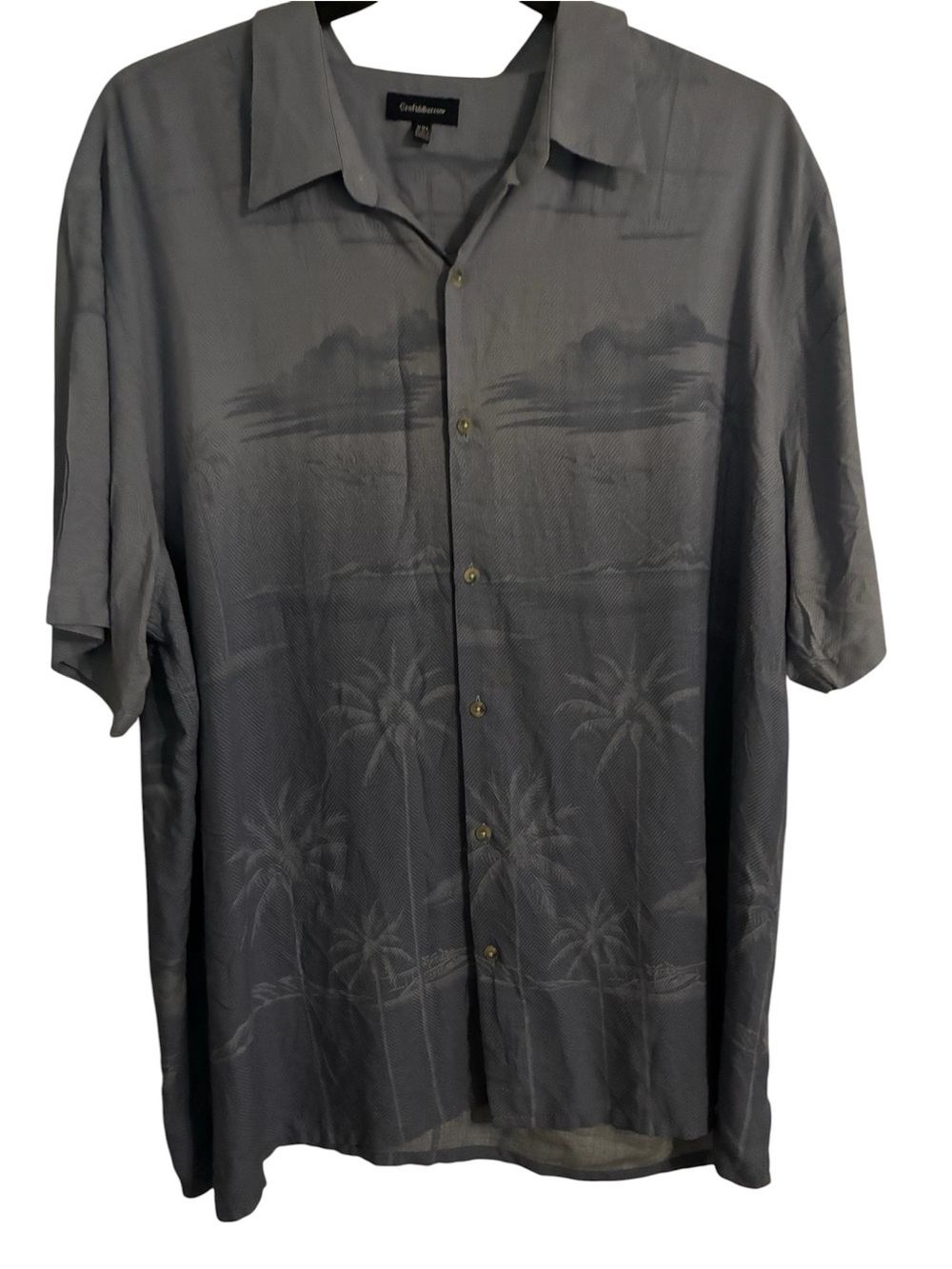 Croft & Barrow men XXL Hawaiian short sleeve Button-Down rayon shirt